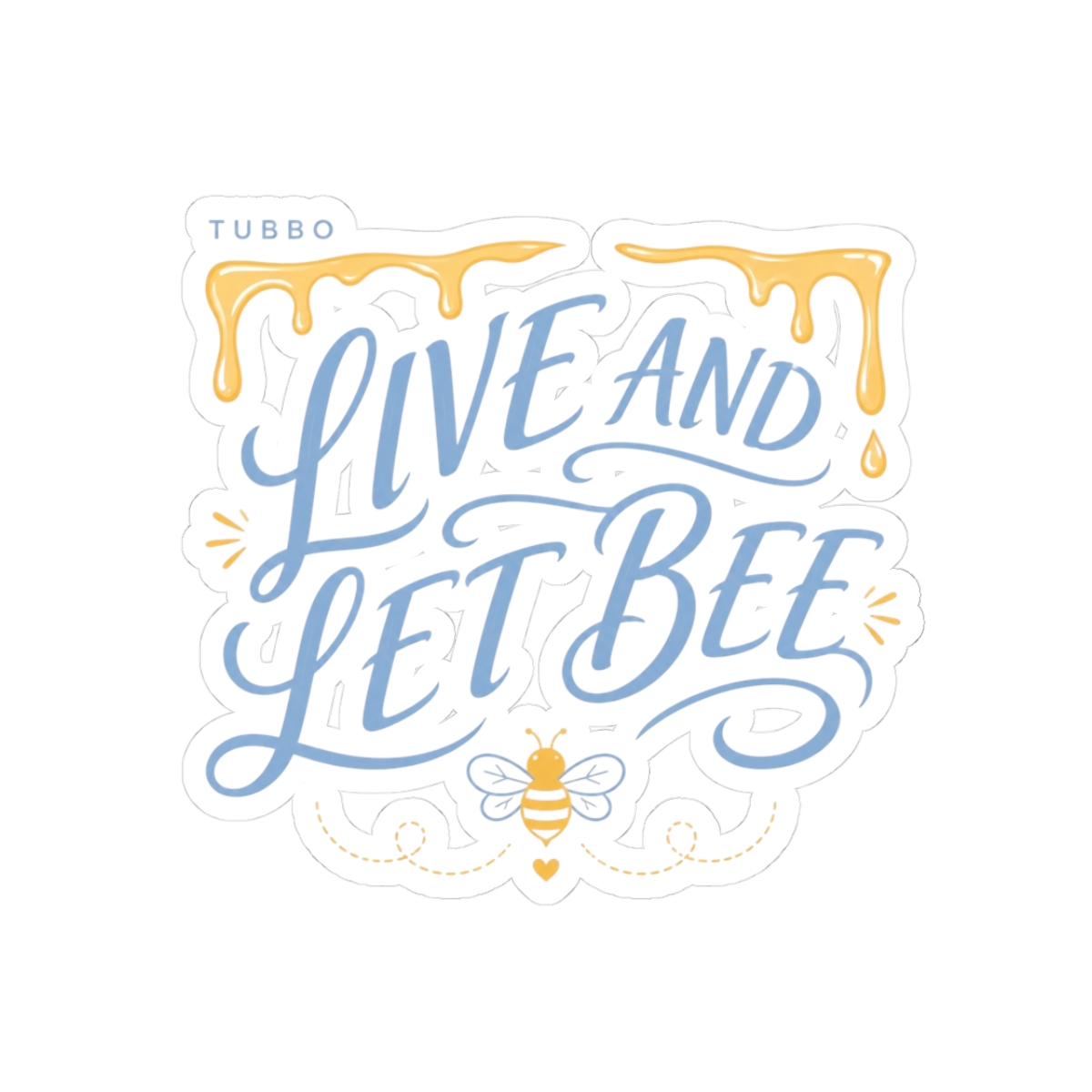 Tubbo "LIVE AND LET BEE" Sticker - alternate angle 1, merchandise