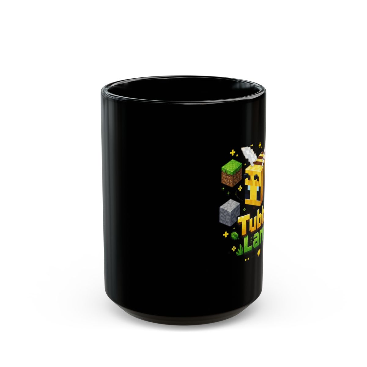 Tubbo "Tubbo Land" Black Mug - alternate angle 2, merchandise