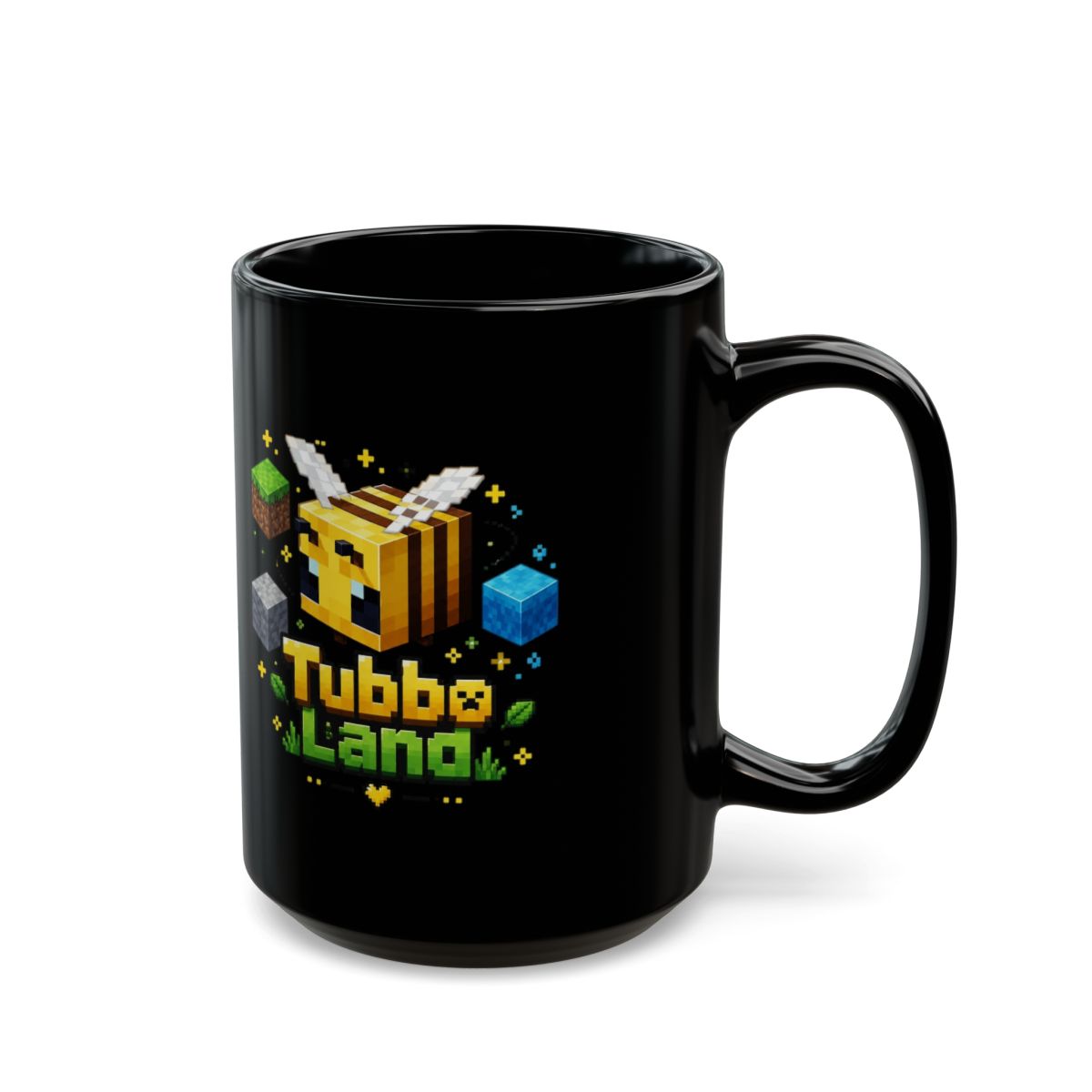 Tubbo "Tubbo Land" Black Mug - alternate angle 5, merchandise