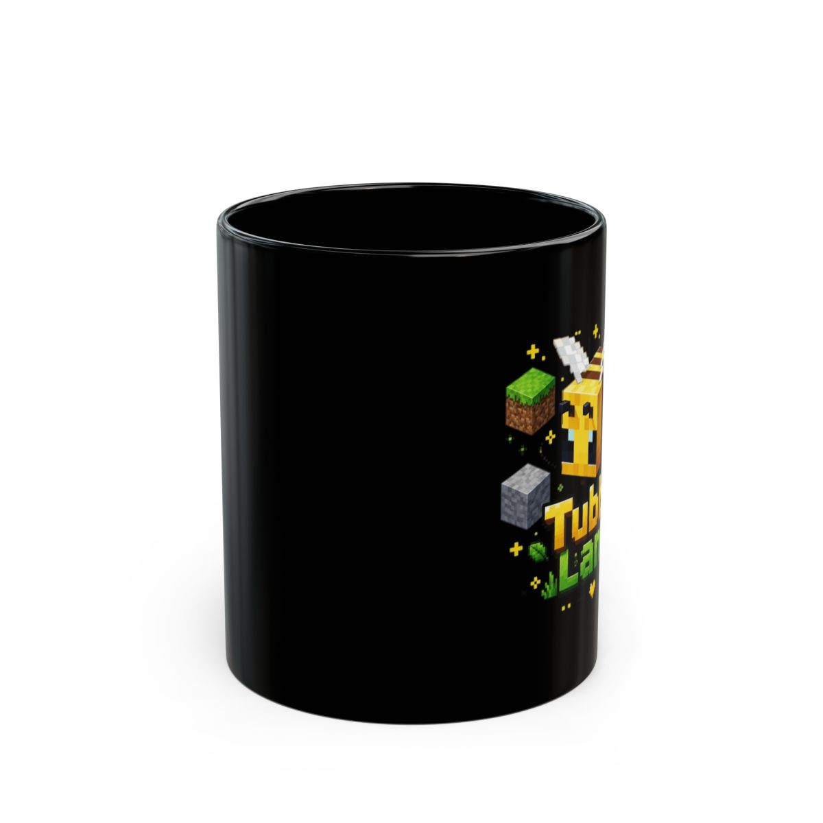 Tubbo "Tubbo Land" Black Mug - alternate angle 1, merchandise