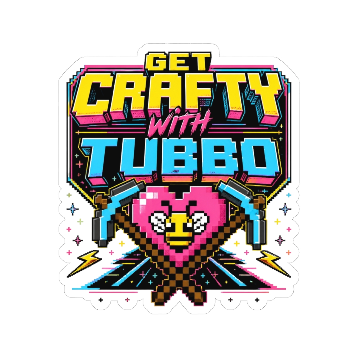 Tubbo "Get Crafty with Tubbo" Sticker