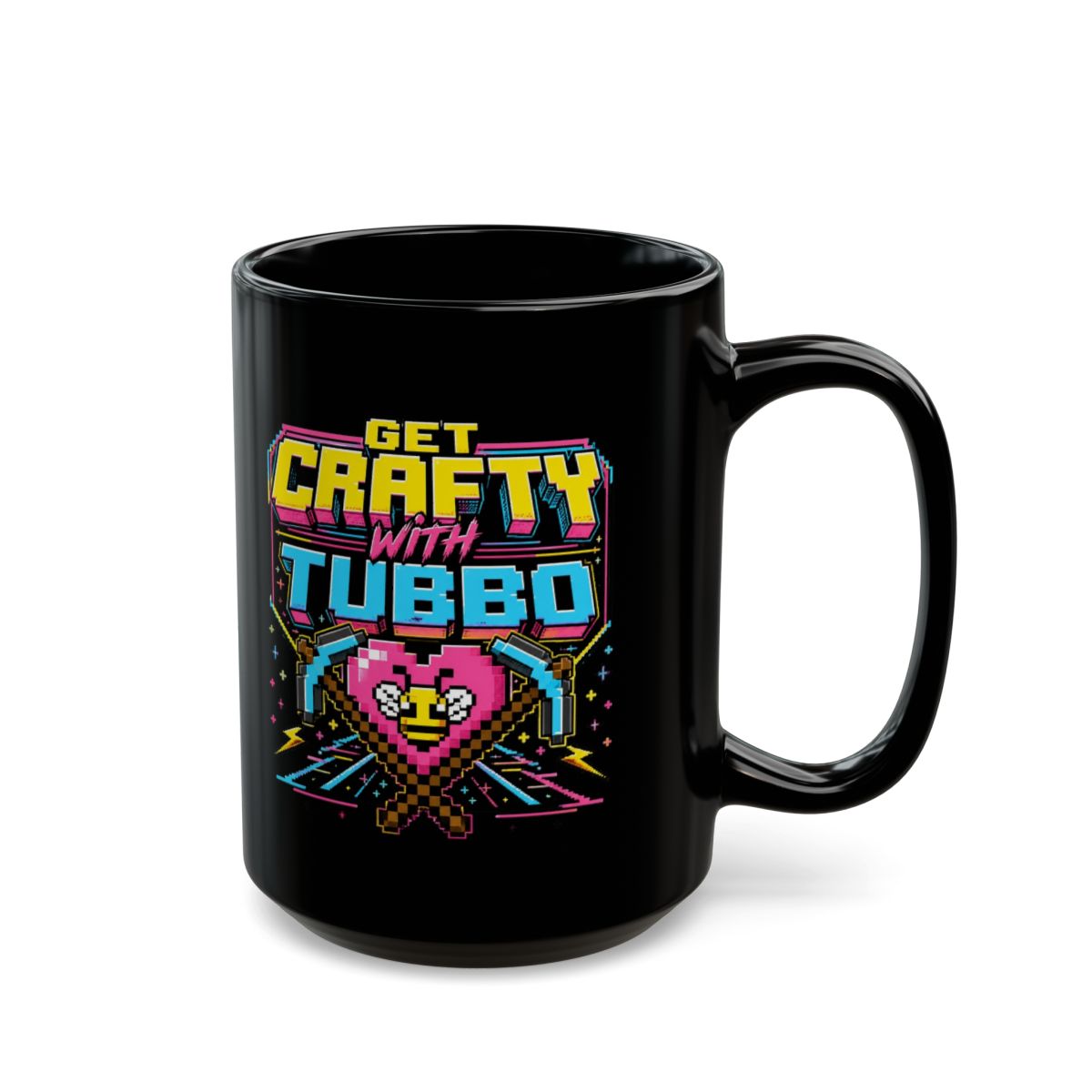 Tubbo "Get Crafty with Tubbo" Black Mug