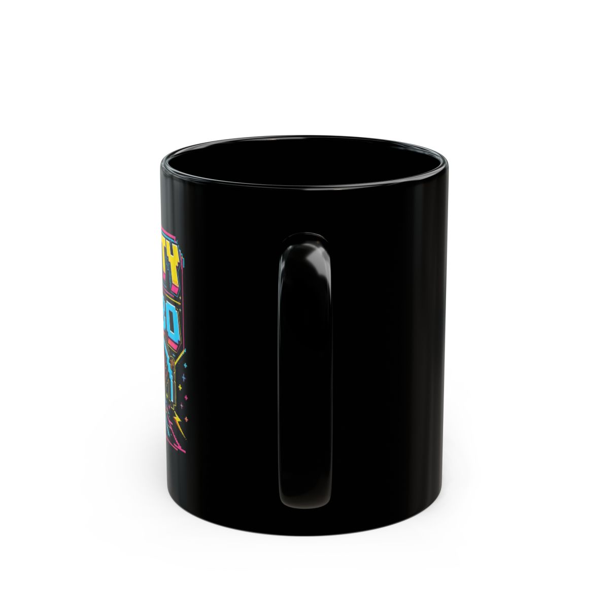 Tubbo "Get Crafty with Tubbo" Black Mug - alternate angle 4, merchandise