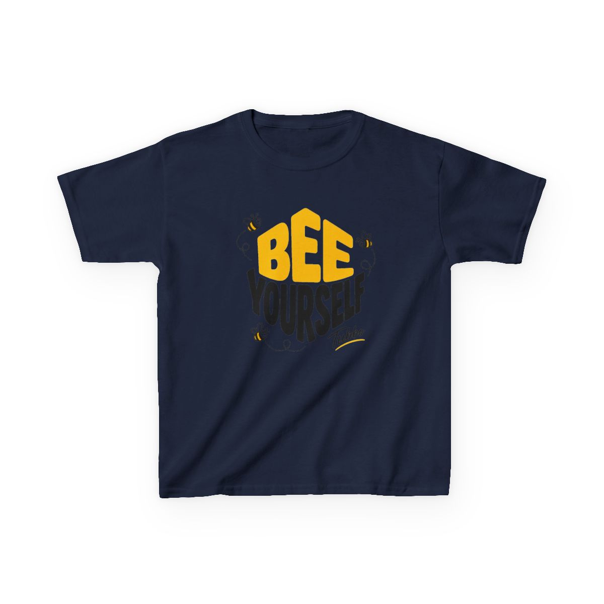 Tubbo "BEE YOURSELF" Unisex Kids Tee - alternate angle 3, merchandise